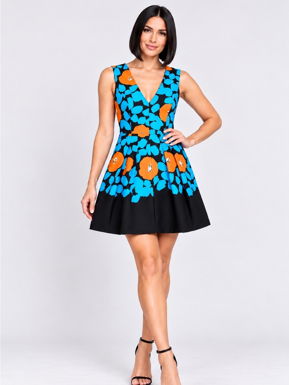 Plenty by Tracy Reese | Floral Fit & Flare Mini Dress | Size 2 Petite
